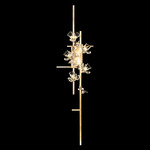 Azu Wall Sconce - Gold Leaf / Crystal