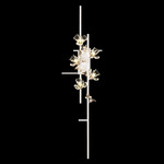 Azu Wall Sconce - White Gesso / Crystal