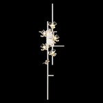 Azu Wall Sconce - White Gesso / Crystal