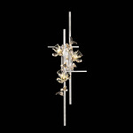 Azu Wall Sconce - Silver Leaf / Crystal