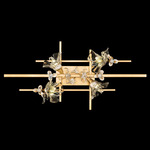 Azu Ceiling Light Fixture - Gold Leaf / Crystal