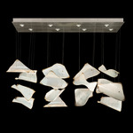 Elevate Pages Linear Pendant - Silver Leaf / Blank