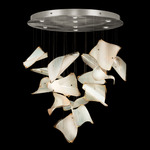 Elevate Pages Round Pendant - Silver Leaf / Blank