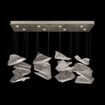 Elevate Pages Linear Pendant - Silver Leaf / Frozen