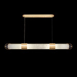 Bond Linear Pendant - Gold Leaf / Bahama Sand