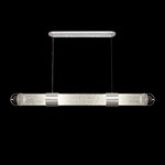 Bond Linear Pendant - Silver Leaf / Diamond Blanket