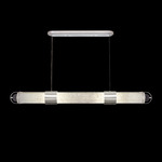 Bond Linear Pendant - Silver Leaf / Bahama Sand