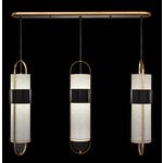 Bond Linear Multi Light Pendant - Black / Gold Leaf / Bahama Sand