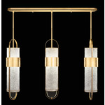 Bond Linear Multi Light Pendant - Gold Leaf / Diamond Blanket