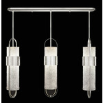 Bond Linear Multi Light Pendant - Silver Leaf / Diamond Blanket