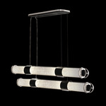 Bond Linear Pendant - Black / Silver Leaf / Bahama Sand