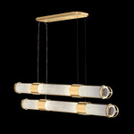 Bond Linear Pendant - Gold Leaf / Bahama Sand