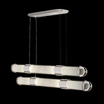 Bond Linear Pendant - Silver Leaf / Bahama Sand