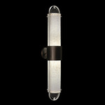 Bond Wall Sconce - Black / Silver Leaf / Bahama Sand