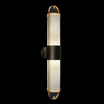 Bond Wall Sconce - Black / Gold Leaf / Bahama Sand