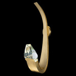 Strata Hook Wall Sconce - Gold Leaf / Crystal