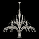 Trevi Arc Chandelier - Silver Leaf / Crystal