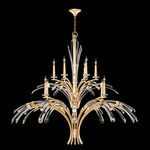 Trevi Arc Chandelier - Gold Leaf / Crystal