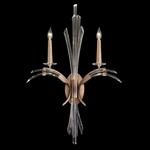 Trevi Arc Wall Sconce - Soft Bronze / Crystal