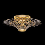 Trevi Ceiling Light Fixture - Gold Leaf / Crystal