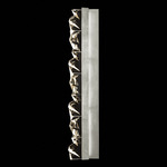 Strata Bar Wall Sconce - Silver Leaf / Crystal