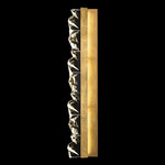 Strata Bar Wall Sconce - Gold Leaf / Crystal