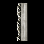 Strata Bar Wall Sconce - Silver Leaf / Crystal