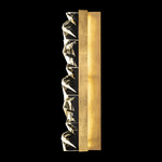 Strata Bar Wall Sconce - Gold Leaf / Crystal