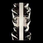 Strata Wall Sconce - Silver Leaf / Crystal