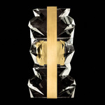 Strata Wall Sconce - Gold Leaf / Crystal