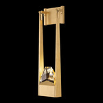 Strata Knocker Wall Sconce - Gold Leaf / Crystal