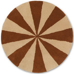 Arch Tufted Rug - Dark Brick