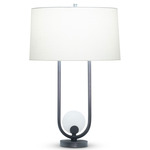 Archie Table Lamp - Gunmetal / Off White