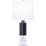 Marcia Table Lamp - Matte Black / Off White