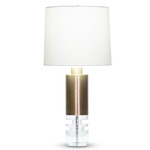 Scott Table Lamp - Antique Brass / Off White