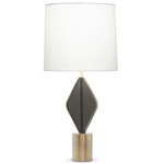 Tyler Table Lamp - Antique Brass / Off White