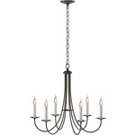 Simple Sweep Chandelier - Oil Rubbed Bronze