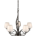 Flora Twining Chandelier - Oil Rubbed Bronze / Opal