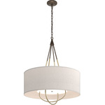 Loop Pendant - Bronze / Flax