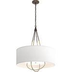 Loop Pendant - Bronze / Natural Anna