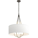 Loop Pendant - Dark Smoke / Natural Anna