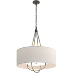 Loop Pendant - Oil Rubbed Bronze / Flax