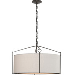 Bow Pendant - Oil Rubbed Bronze / Flax
