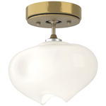 Ume Semi Flush Ceiling Light - Modern Brass / Modern Brass