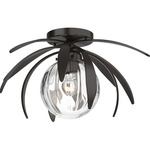 Dahlia Globe Ceiling Light Fixture - Oil Rubbed Bronze / Water Glass