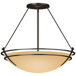 Presidio Tryne Semi Flush Ceiling Light - Oil Rubbed Bronze / Sand