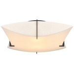 Bento Ceiling Light Fixture - Oil Rubbed Bronze / Spun Frost