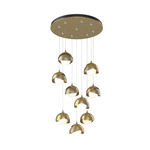 Brooklyn Multi Light Pendant - Modern Brass / Soft Gold