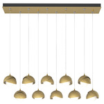 Brooklyn Linear Multi Light Pendant - Modern Brass / Modern Brass