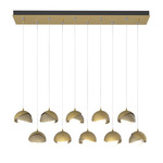 Brooklyn Linear Multi Light Pendant - Modern Brass / Soft Gold